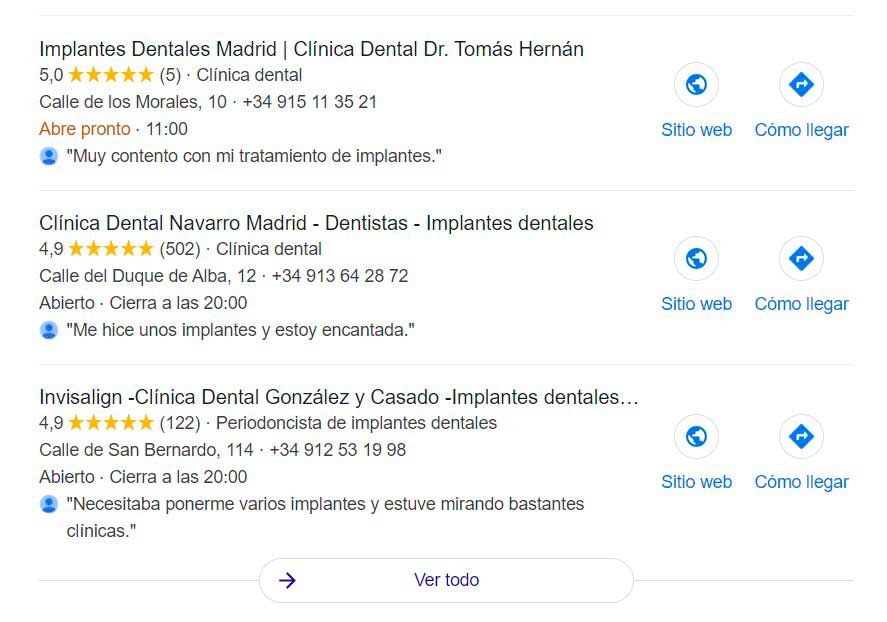 Ejemplo de local pack