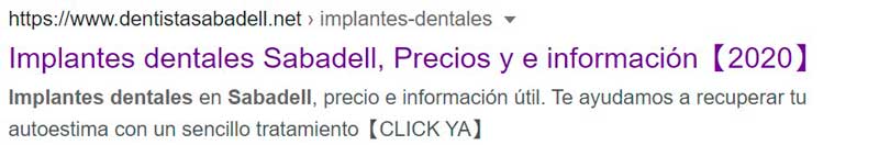 Meta título y meta descripción